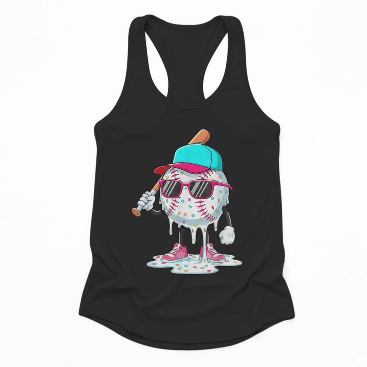 Baseball Drip Ice Cream Lifestyle Sprinkless Boy Kid Flowy Tank