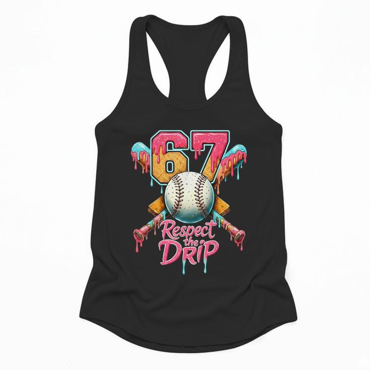 Baseball Drip Number 67 Player Sport For Men Women Kids Flowy Tank