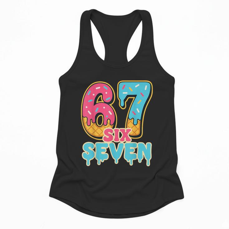 Baseball Drip Number 67 Player Trendy 6 7 Meme Flowy Tank