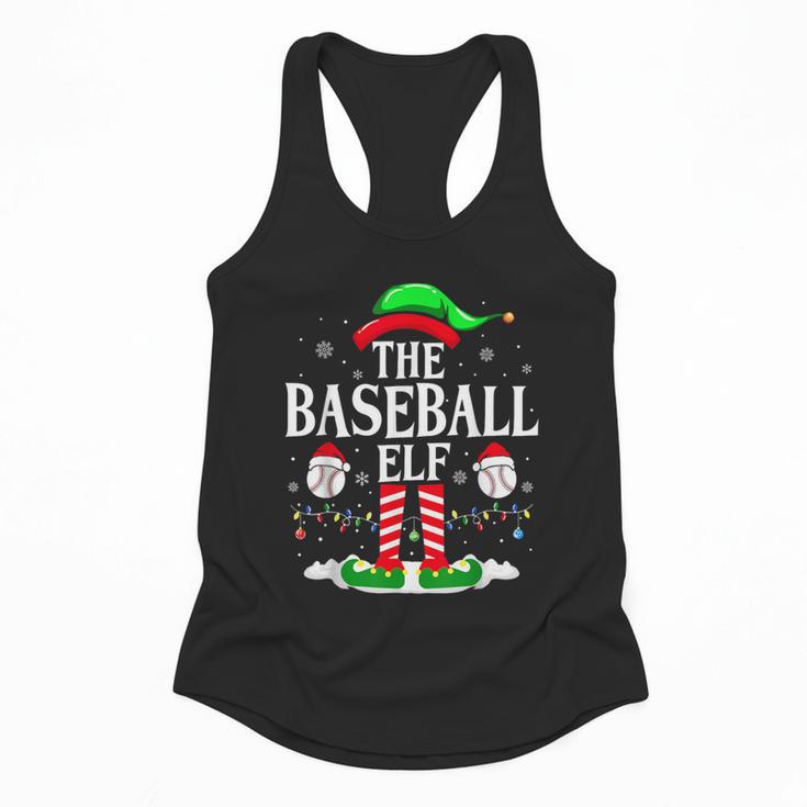 The Baseball Elf Christmas Sport Lovers Xmas Elf Flowy Tank