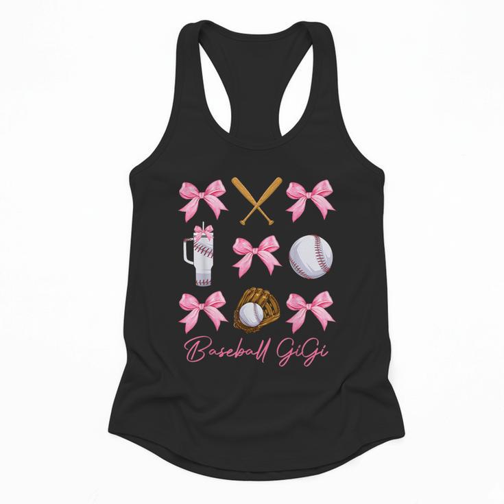Baseball Gigi Era Bows Baseball Mom Women Flowy Tank