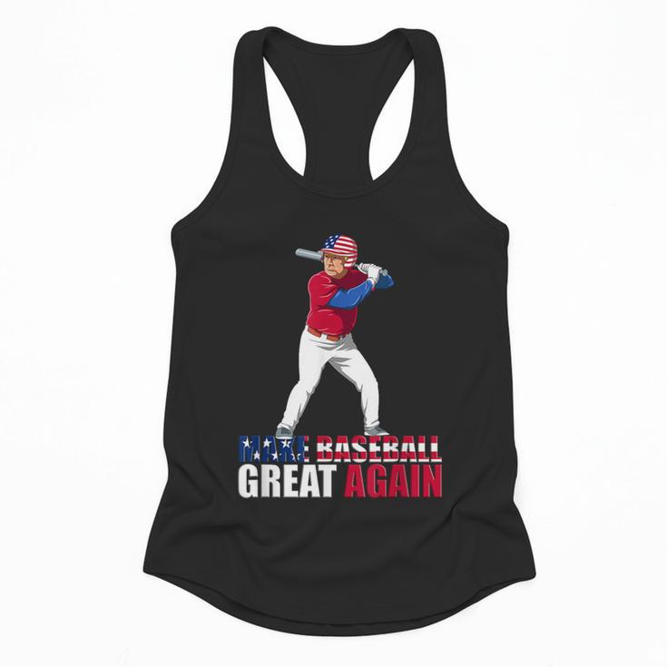 Make Baseball Great Again Donald Trump Baseball Flowy Tank