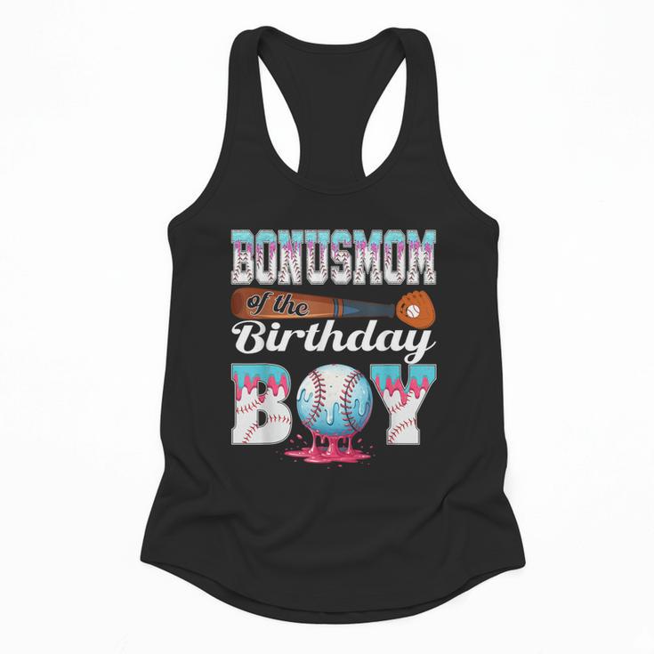 Baseball Ice Cream Drip Bonus Mom Of The Birthday Boy Flowy Tank