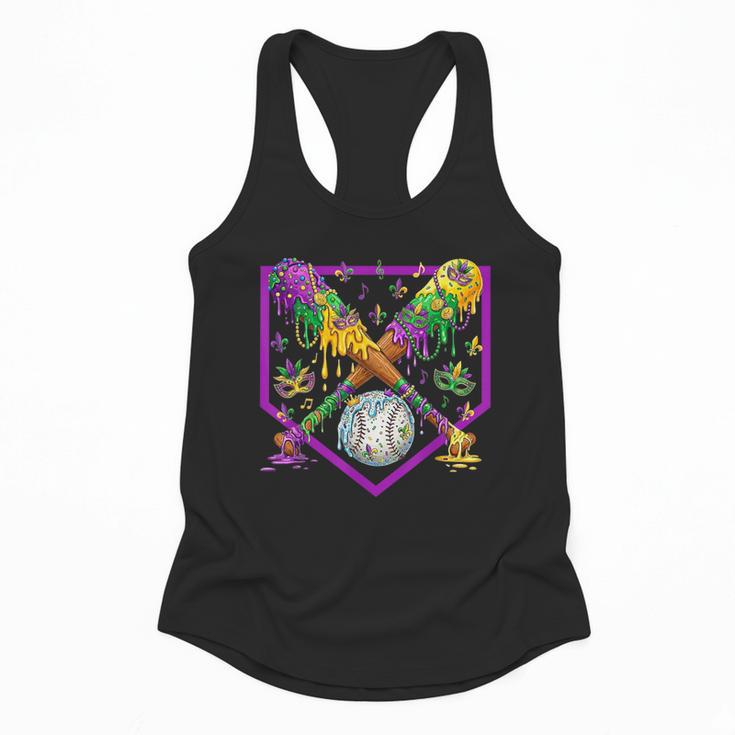 Baseball Ice Cream Drip Boys Mardi Gras Carnival Party Mask Flowy Tank