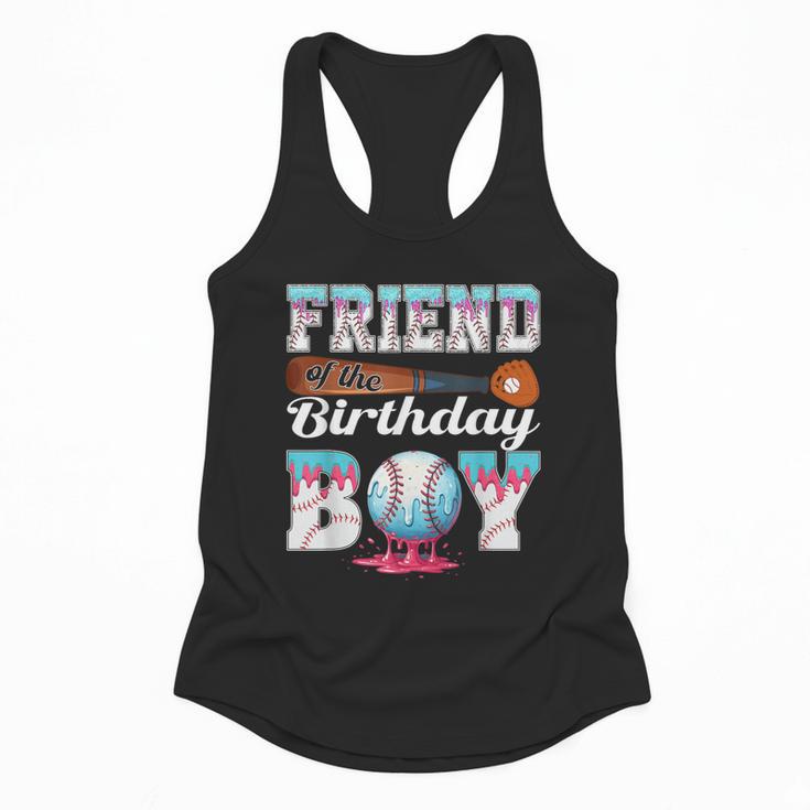 Baseball Ice Cream Drip Friend Of The Birthday Boy Flowy Tank