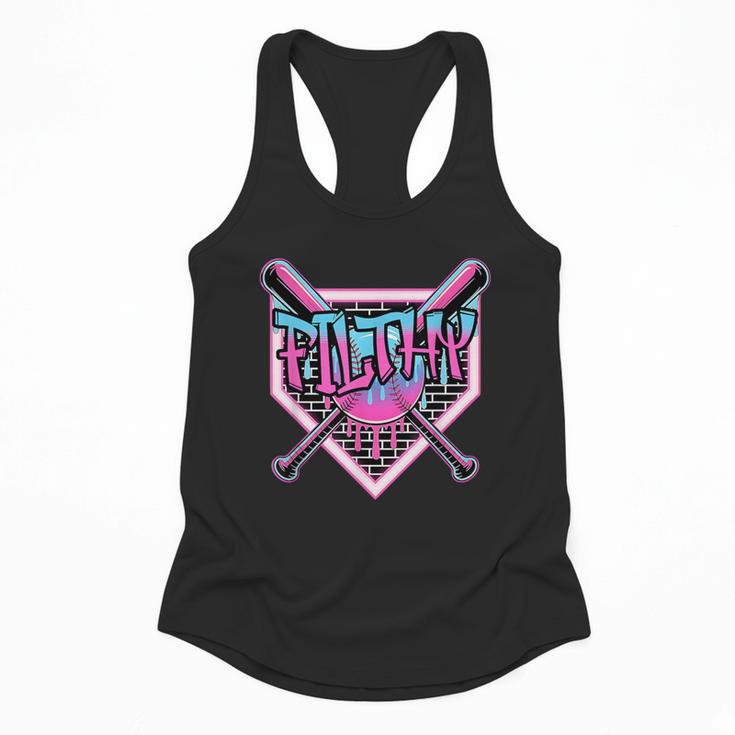 Baseball Ice Cream Drip Pitcher Filthy Flowy Tank