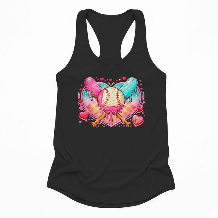 Baseball Ice Cream Drip Style Melt Ice Cream Youth Boys Flowy Tank