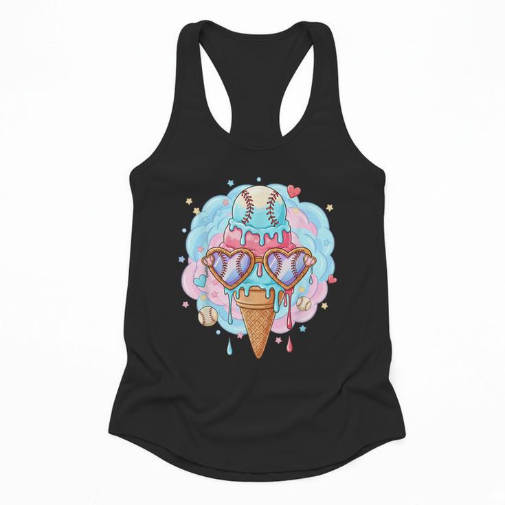 Baseball Ice Cream Heart Sunglasses Youth Boys Valentine Flowy Tank