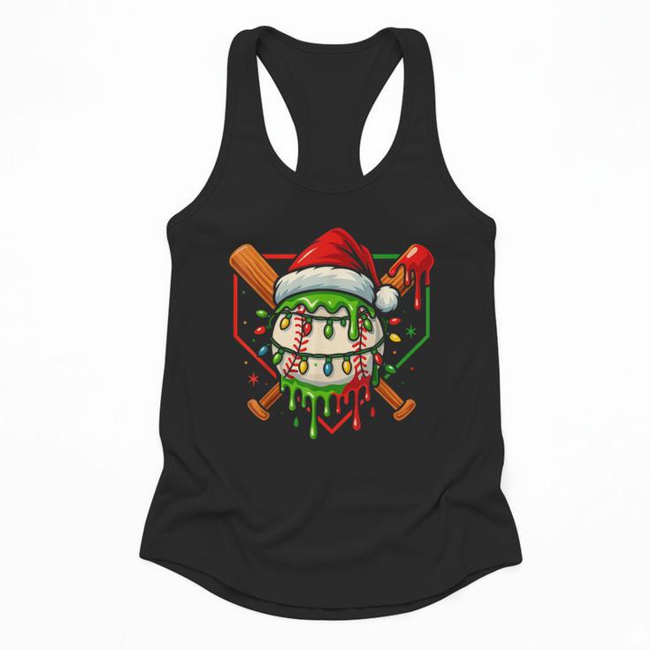 Baseball Lifestyle Apparel Youth Christmas Baseball Drip Flowy Tank