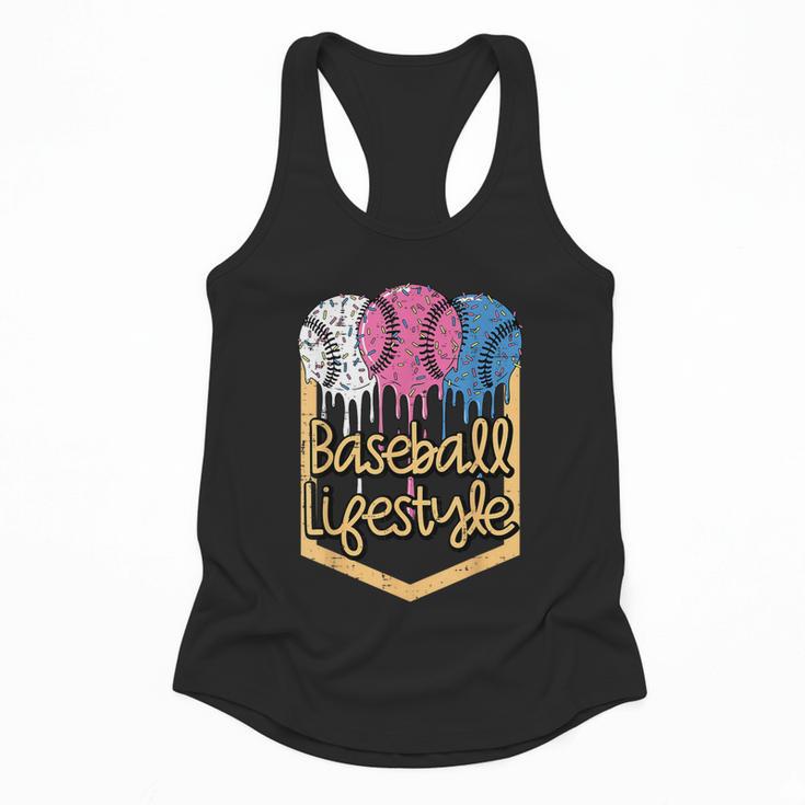 Baseball Lifestyle Ball Sprinkles Drip Boys Kids Men Teen Flowy Tank