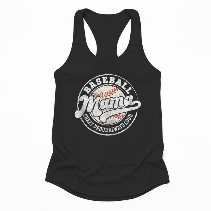 Baseball Mama Baseball Mom Matching Family Crazy Proud Flowy Tank