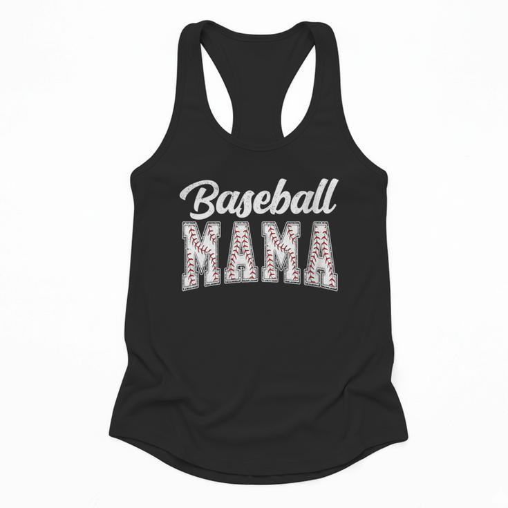 Baseball Mama Baseball Mom Women Proud Retro Flowy Tank
