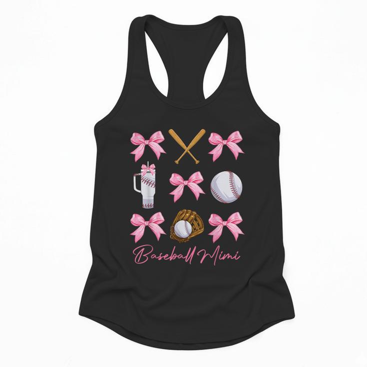 Baseball Mimi Era Bows Baseball Mom Women Flowy Tank