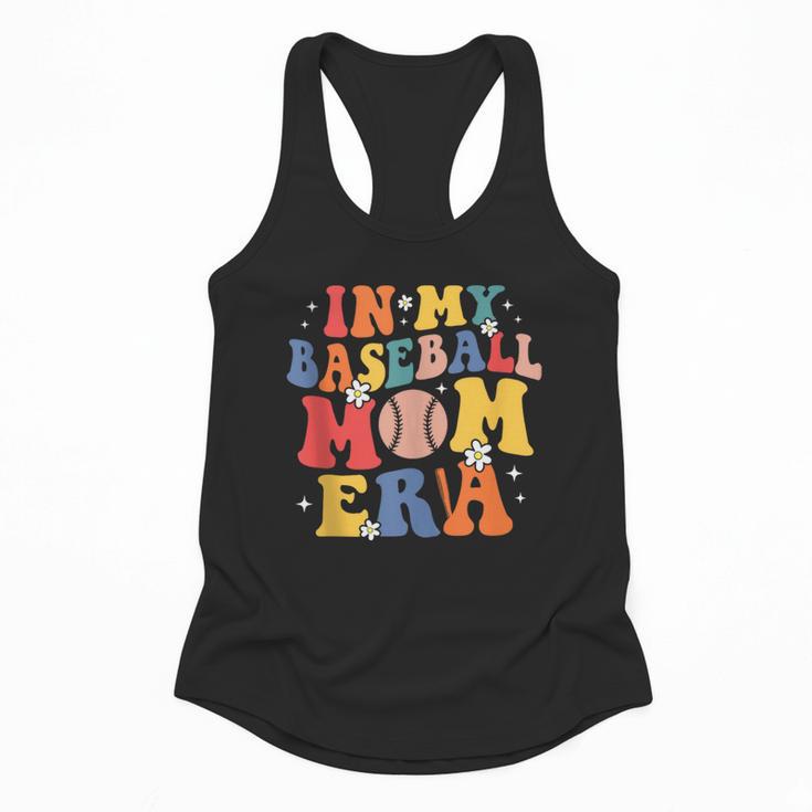 In My Baseball Mom Era Cute Mommy Groovy Flowy Tank