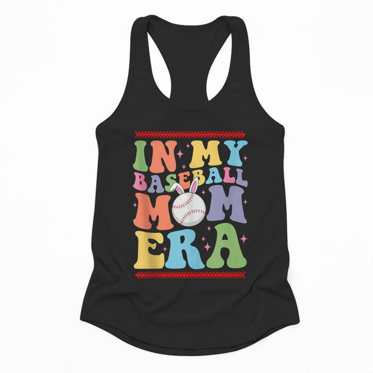In My Baseball Mom Era Tee Bunny Ears Rabbit Baseball Flowy Tank