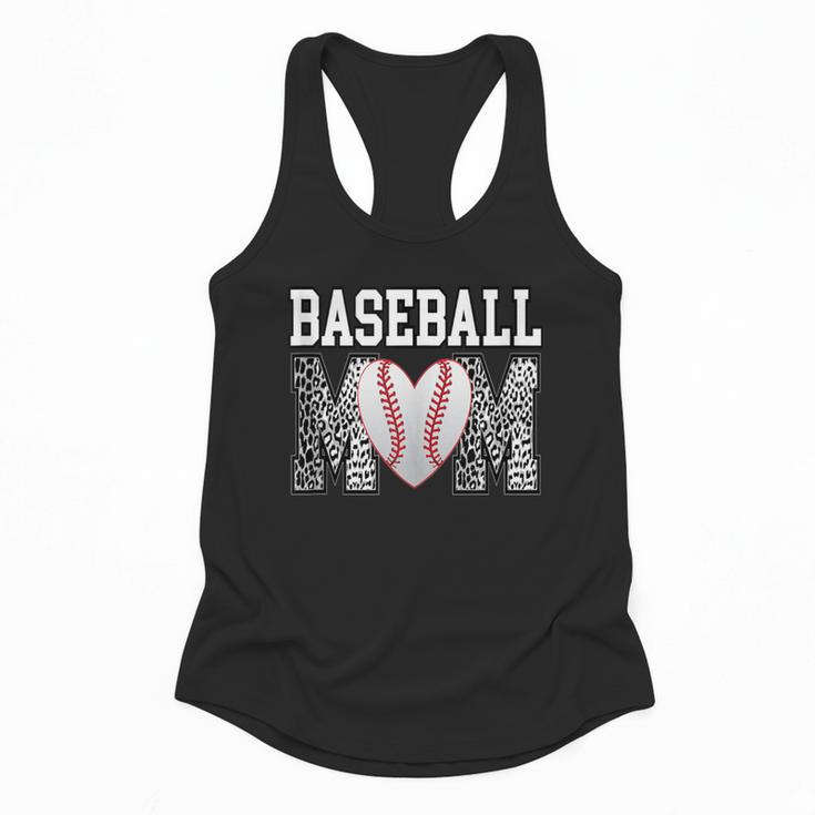 Baseball Mom Heart Sports Mom Flowy Tank