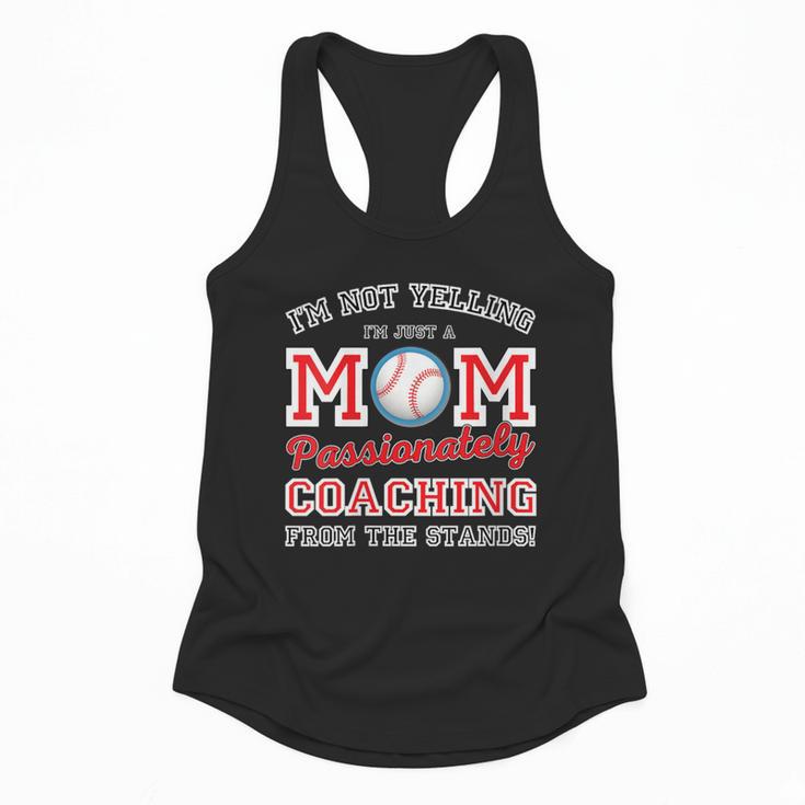 Baseball Mom I'm Not Yelling Support Cheerleading Flowy Tank