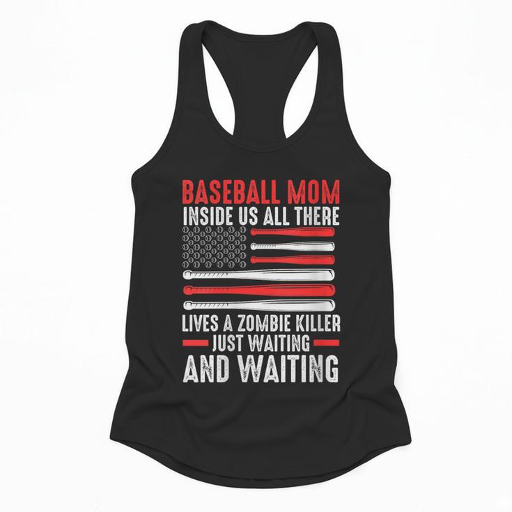 Baseball Mom Inside Us All There Lives a Zombie Sport Flowy Tank
