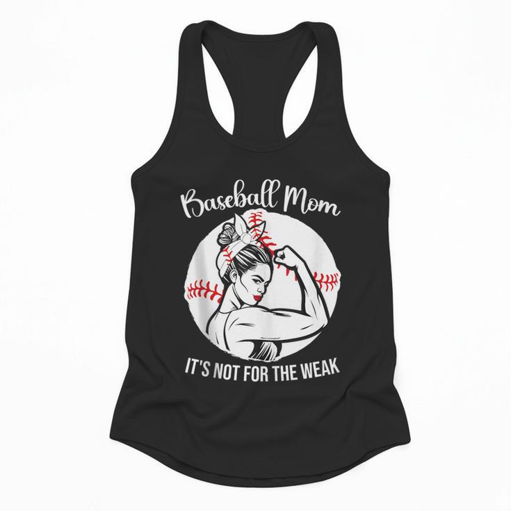 Baseball Mom It's Not For The Weak Funny Baseball Mom Women Flowy Tank