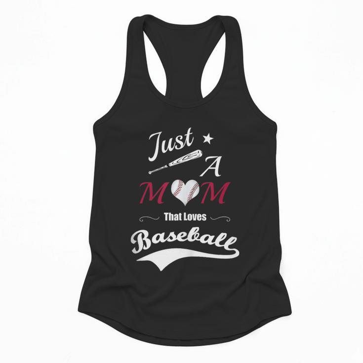 Baseball Mom Sayings Just A Mom That Loves Baseball Flowy Tank