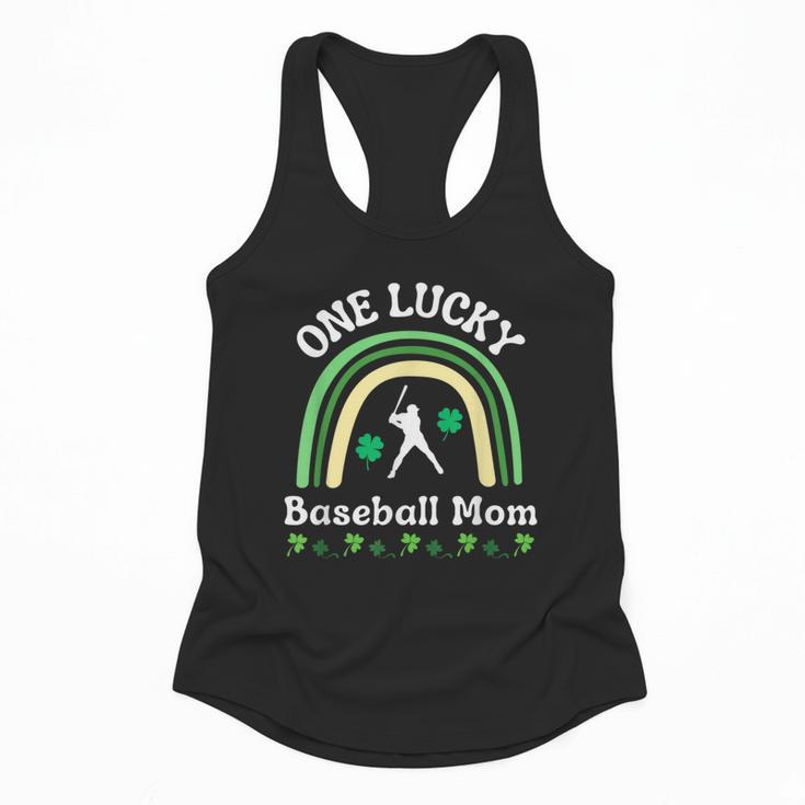 Baseball Mom St Patrick's Day Irish Shamrock Sports Flowy Tank