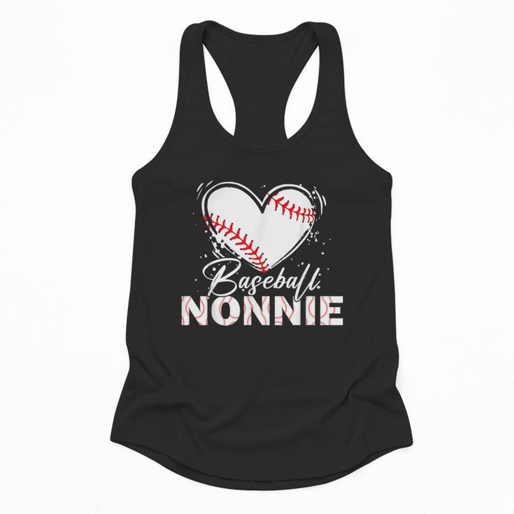 Baseball Nonnie Baseball Heart Flowy Tank