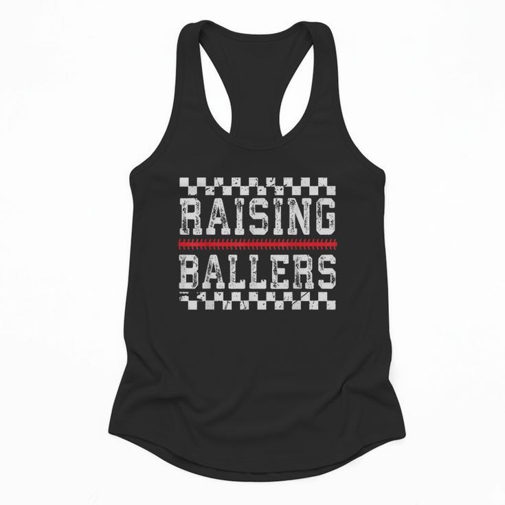 Baseball Player Raising Ballers Game Day Respect The Drip Flowy Tank