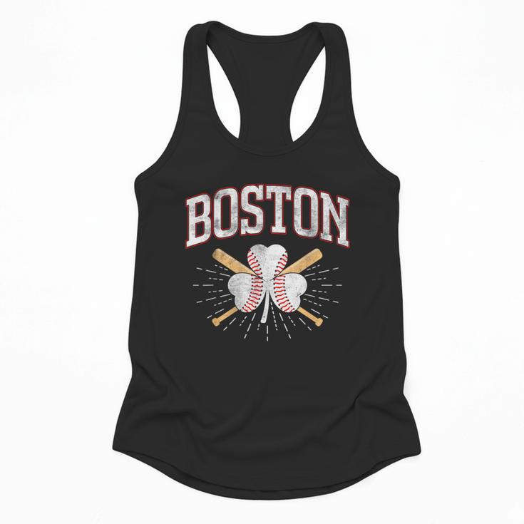 Baseball Shamrock Boston Massachusetts St Patrick’s Day Flowy Tank