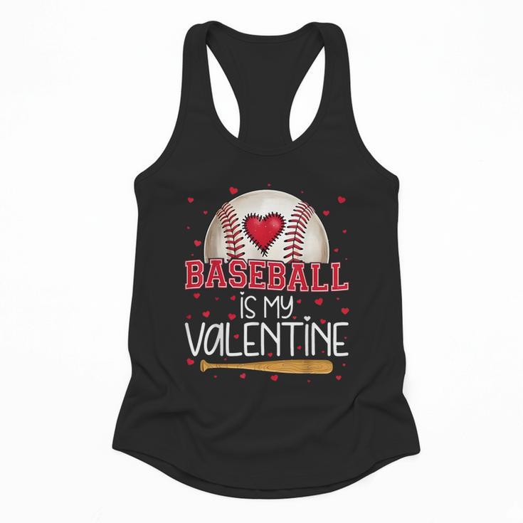 Baseball Is My Valentine Valentines Day Men Boys Kids Teen Flowy Tank