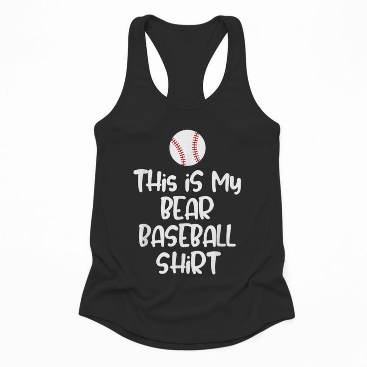 Bear Baseball Shirt For Players Fans And Moms Flowy Tank