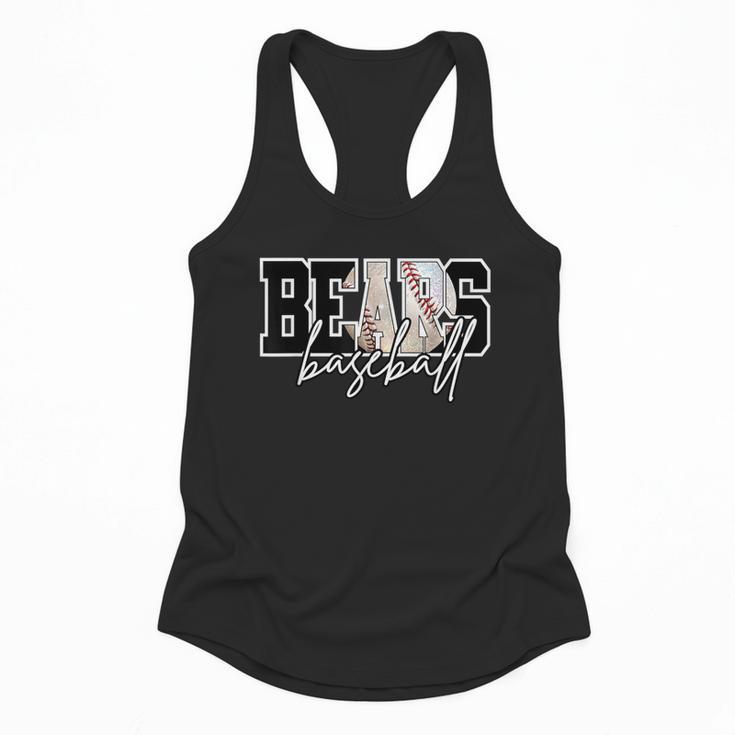 Bears Baseball Mom Game Day School Spirit Bear Pride Flowy Tank