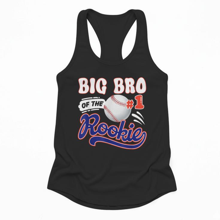 Big Bro Rookie Of Year 1st Birthday Baseball Theme Matching Flowy Tank