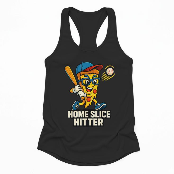 Boys Pizza Theme Baseball Home Hitter Flowy Tank