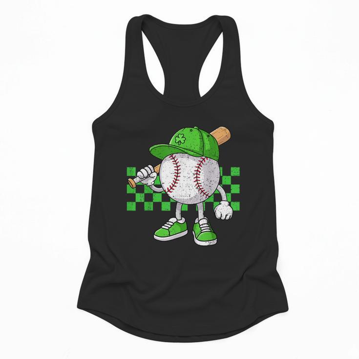 Boys St Patricks Day Baseball Player Pitcher Coach Kids Flowy Tank