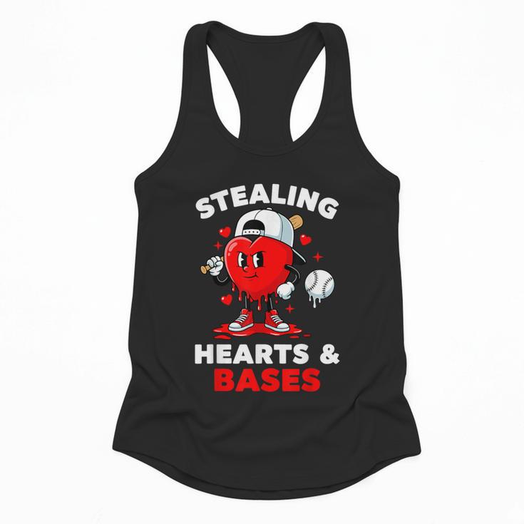 Boys Valentines Baseball Drip Icecream Stealing Hearts Kids Flowy Tank