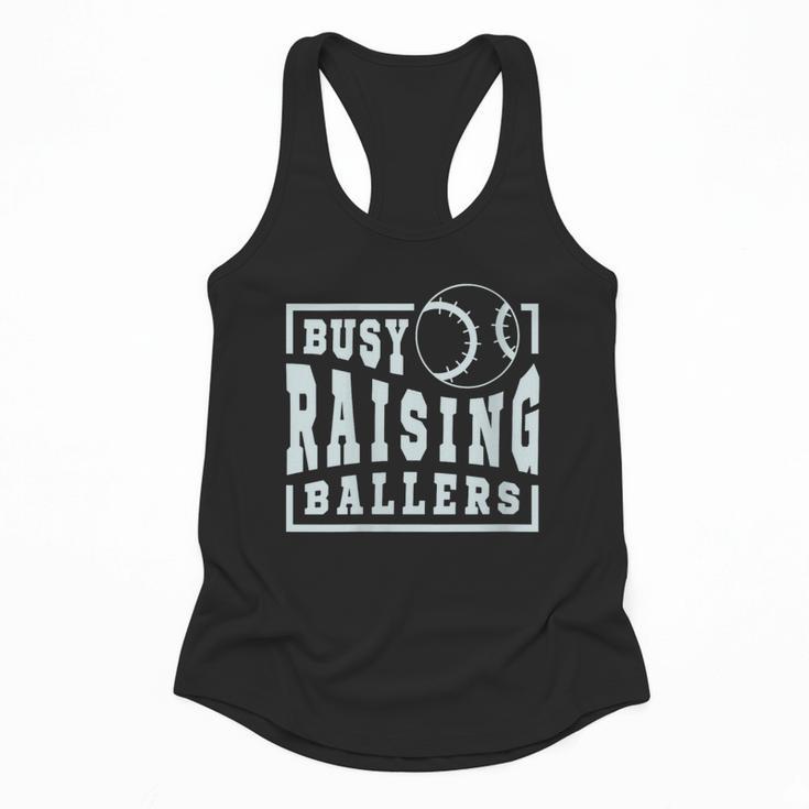 Busy Raising Ballers Graphic For Baseball Moms Flowy Tank