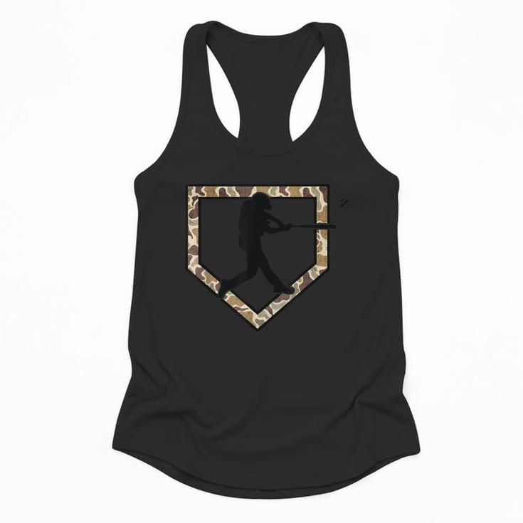 Camo Home Plate Camouflage Baseball Batter Youth Boys Flowy Tank