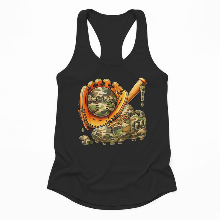 Camo Ice Cream Drip Baseball Stuff Baseball Drip Boys Flowy Tank