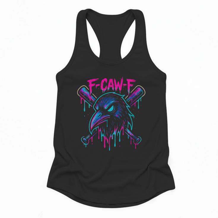 Cool Baseball F Caw F Crow Fcawf Raven Fawk Off Bird Flowy Tank