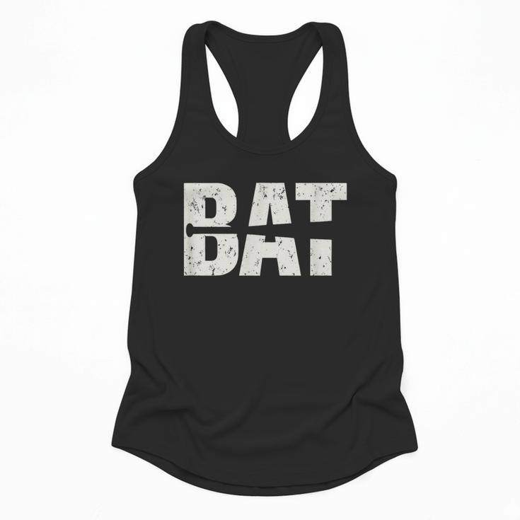 Cool Bat Dad Baseball Tee Women Kids Flowy Tank