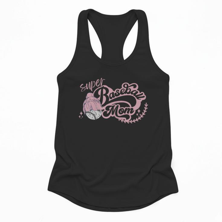 Cool Super Baseball Mom Cool Mother's Day Mama Woman Cute Flowy Tank