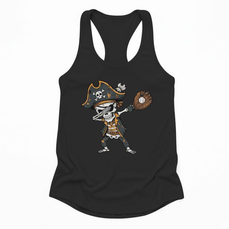 Dabbing Pirate Skeleton Baseball Dab Costume Boys Kids Men Flowy Tank