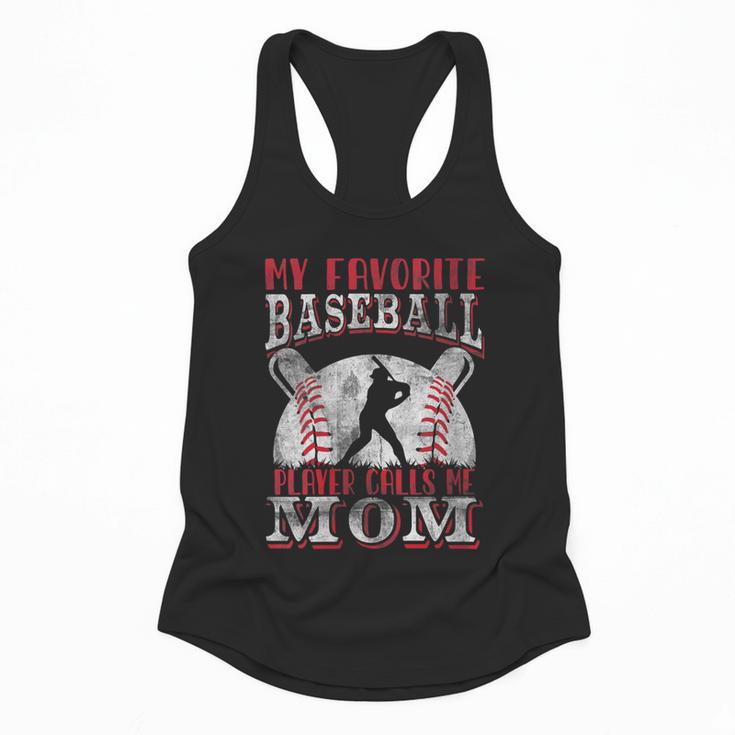 My Favorite Baseball Player Calls Me Mom Proud Baseball Mom Flowy Tank