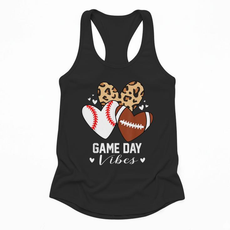 Game Day Vibes Football Baseball Mom Heart Flowy Tank Game Day Vibes Football Baseball Mom Heart Flowy Tank
