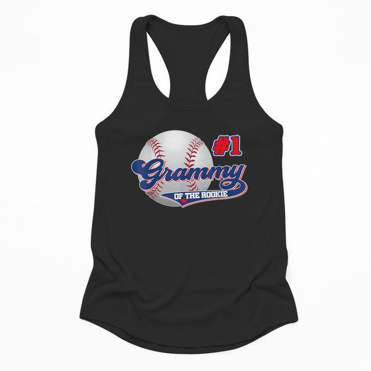 Grammy Rookie Of Year 1st Birthday Baseball Theme Matching Flowy Tank
