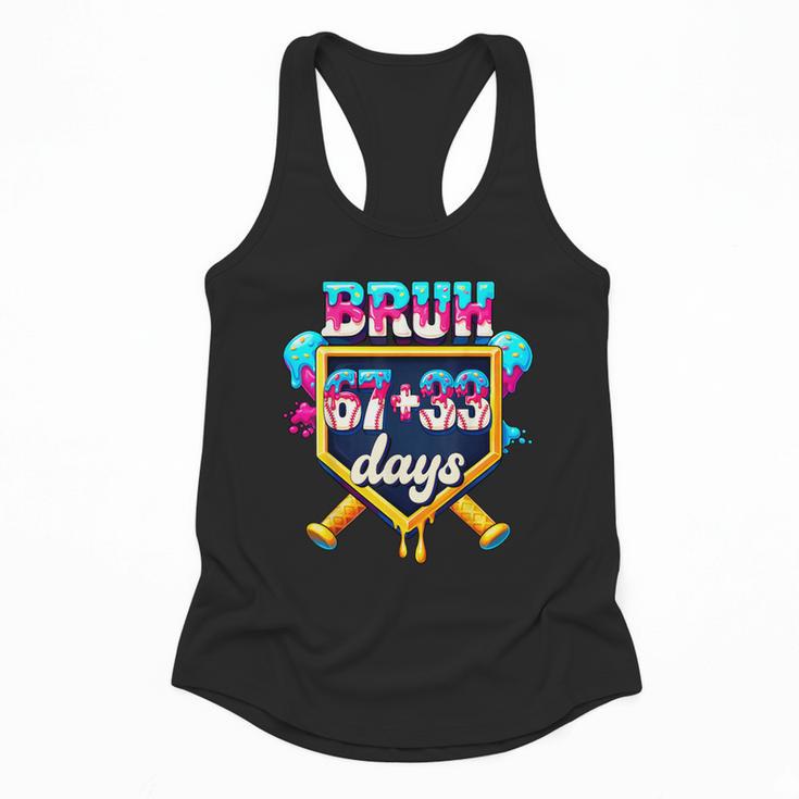 Happy 6733 Days Of School Baseball Drip 100th Day Of School Flowy Tank