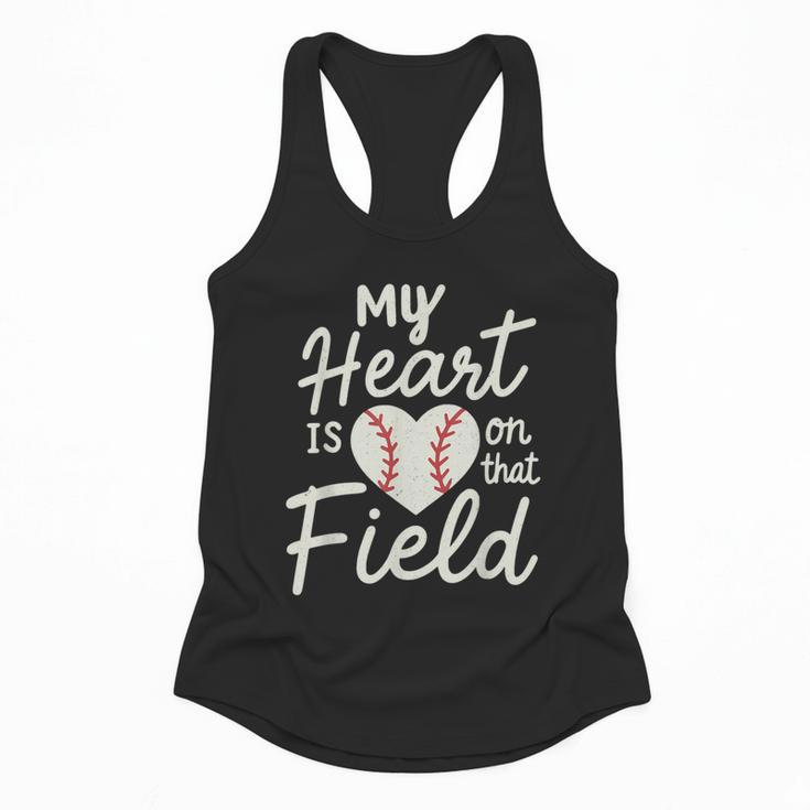 My Heart Is On That Field Baseball Flowy Tank