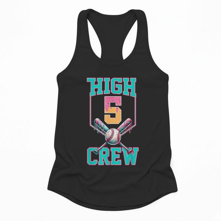 Hi 5 Birthday Party Decorations For Boy Baseball Drip 5th Flowy Tank