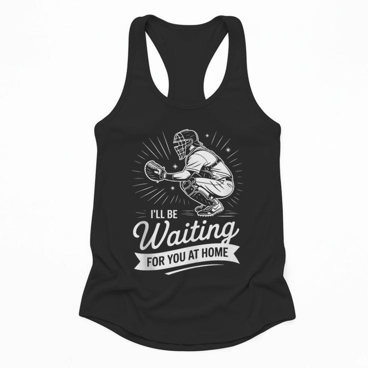I'Ll Be Waiting For You At Home Baseball Flowy Tank