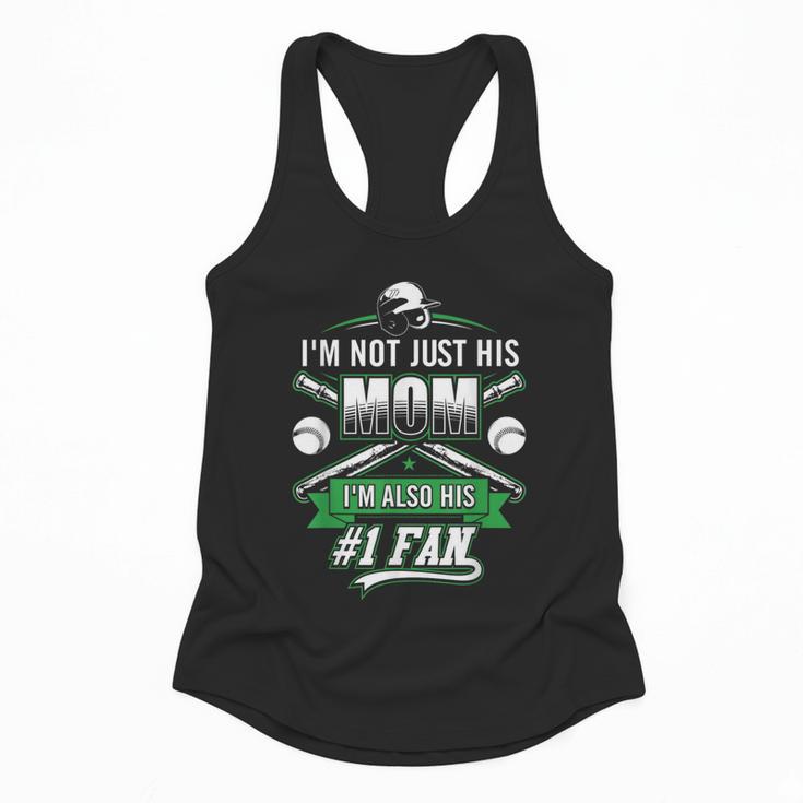 I'm Not Just His Mom I'm His Number 1 Fan Baseball Mommy Flowy Tank